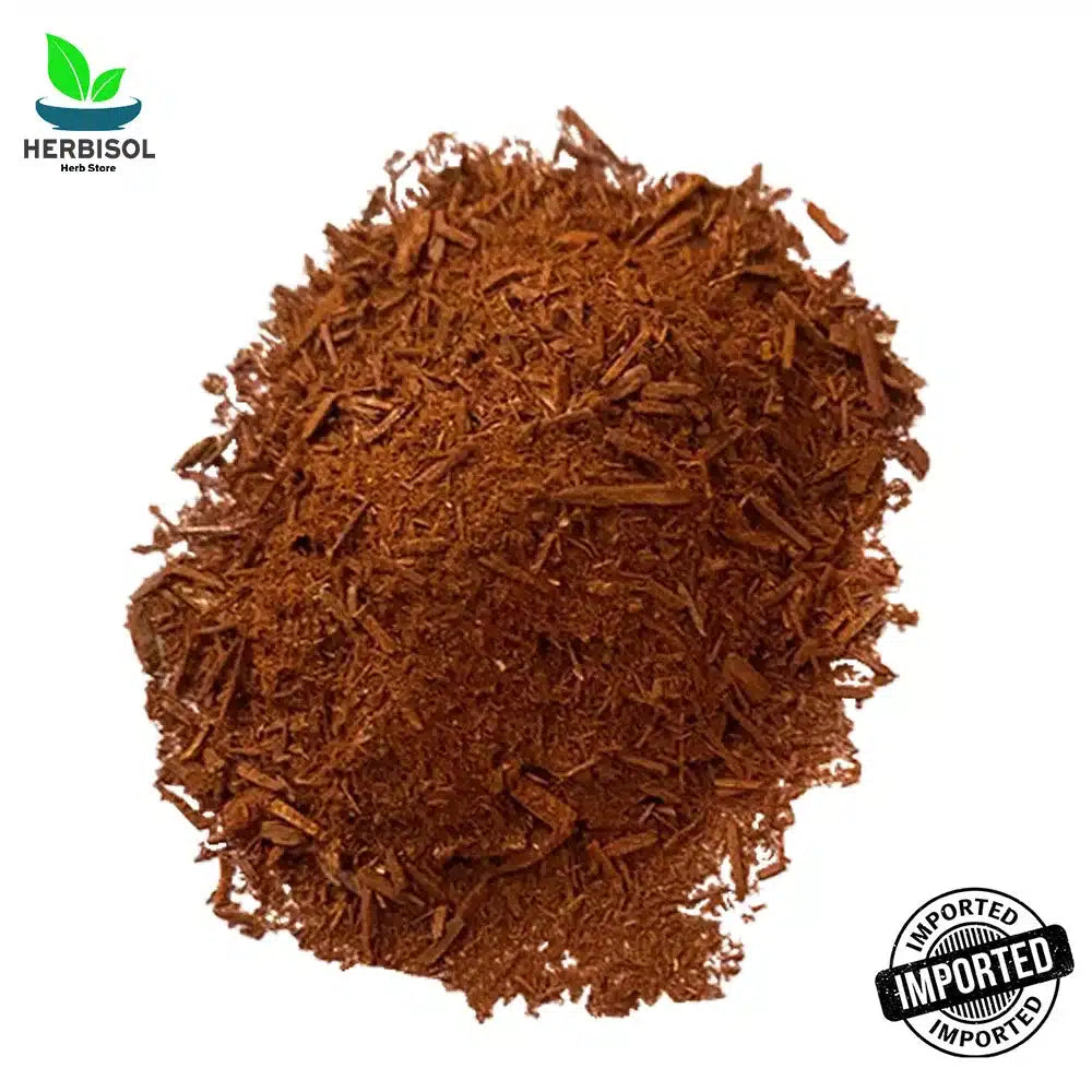 Red Sandal Powder صندل سرخ پسا - Imported Lal Chandan Pissa - Surkh Sundul Ki Lakdi Ka Brada / Laal Sandul Pisa / Red Sandalwood Barada by Herbisol image 1