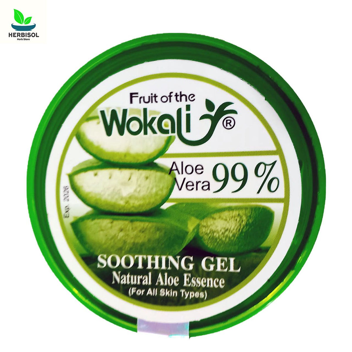 Aloe Vera Gel ایلو ویرا جیل By Wokali - 300gm Jar - Fruit Of The Wokali image 1