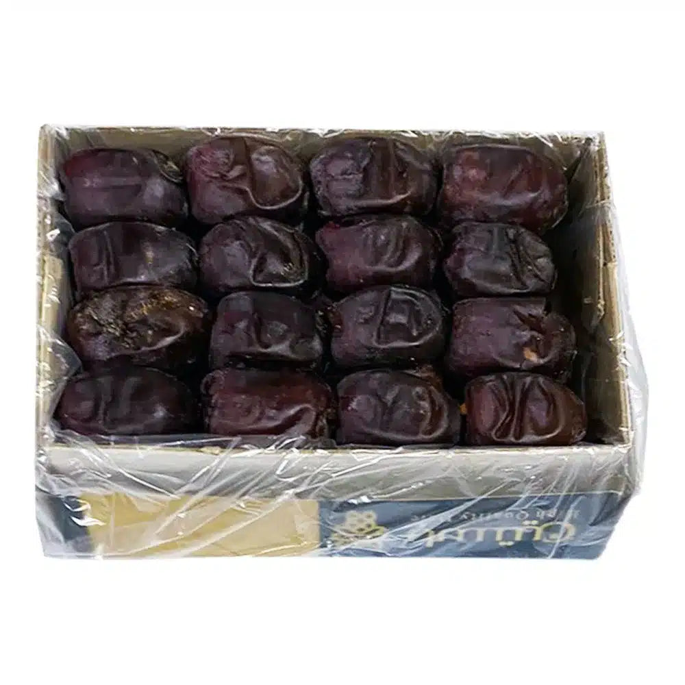 Khajoor Naram Black - Box Pack (Approx 500gm) - Pack Of 3 - Fresh Khajur Mazafati / Kali Khajor Mzaafti / Kaali Mzafti Dabba Packed 100% Original by Herbisol image 1