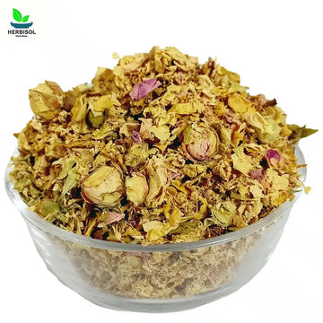 Pink Dried Rose Petals - Gulab Ke Phool Irani Khushk - Premium Quality, 100% Original, Pure by Herbisol image 0