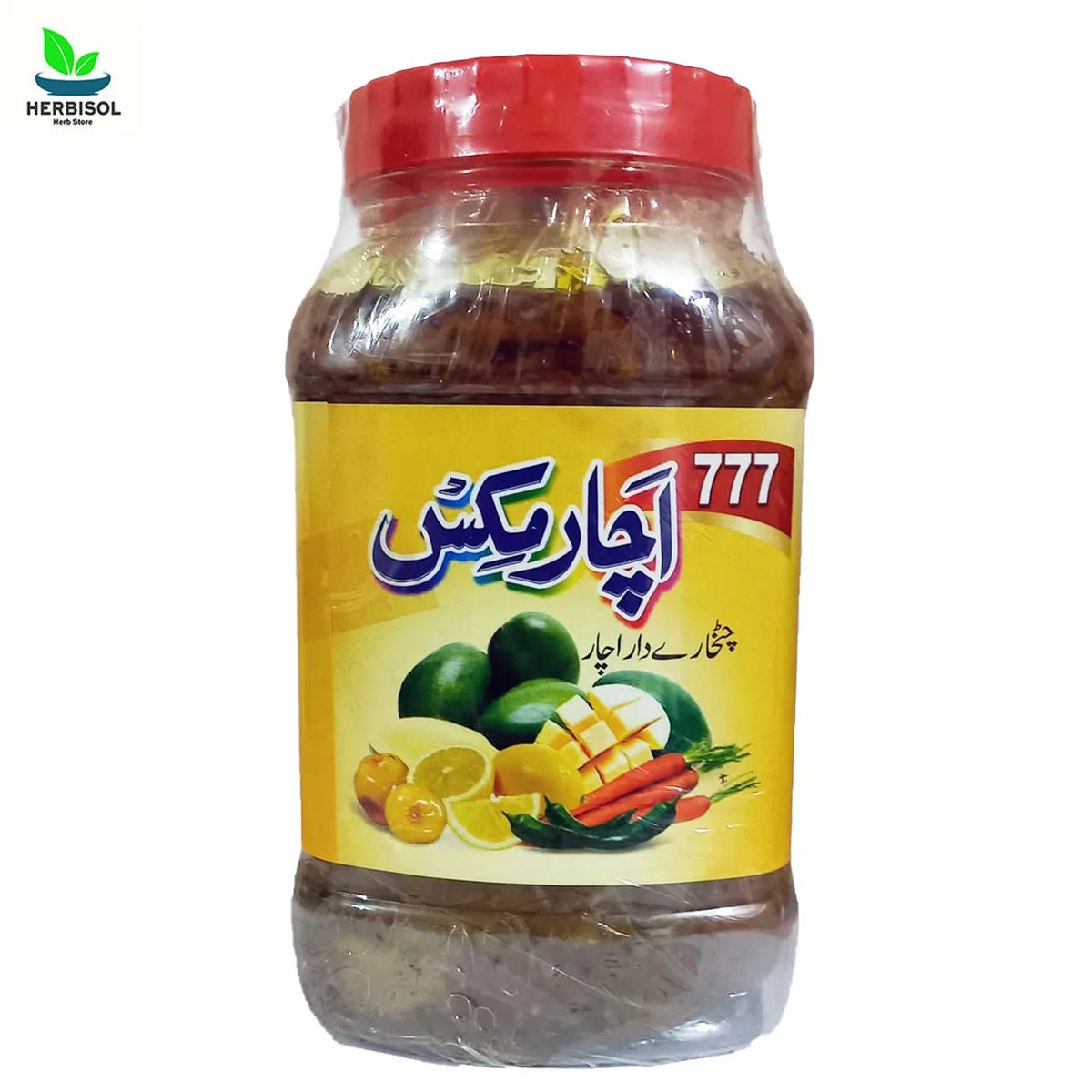 Achar اچار - Mixed PIckles -  100% Original, Fresh And Pure - Best In Taste, Chatkhaare Daar Achaar Pickle Mix by Herbisol - 1Kg image