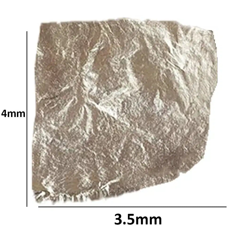 Chandi Ka Warq - Silver Flake Foil 48pieces - 100% Original, Fresh and Pure Varq Chaandi / Wurq Nuqra / Naqra Flakes Paper Nakra 48Pieces Pack by Herbisol - Small, Pack Of 3 image