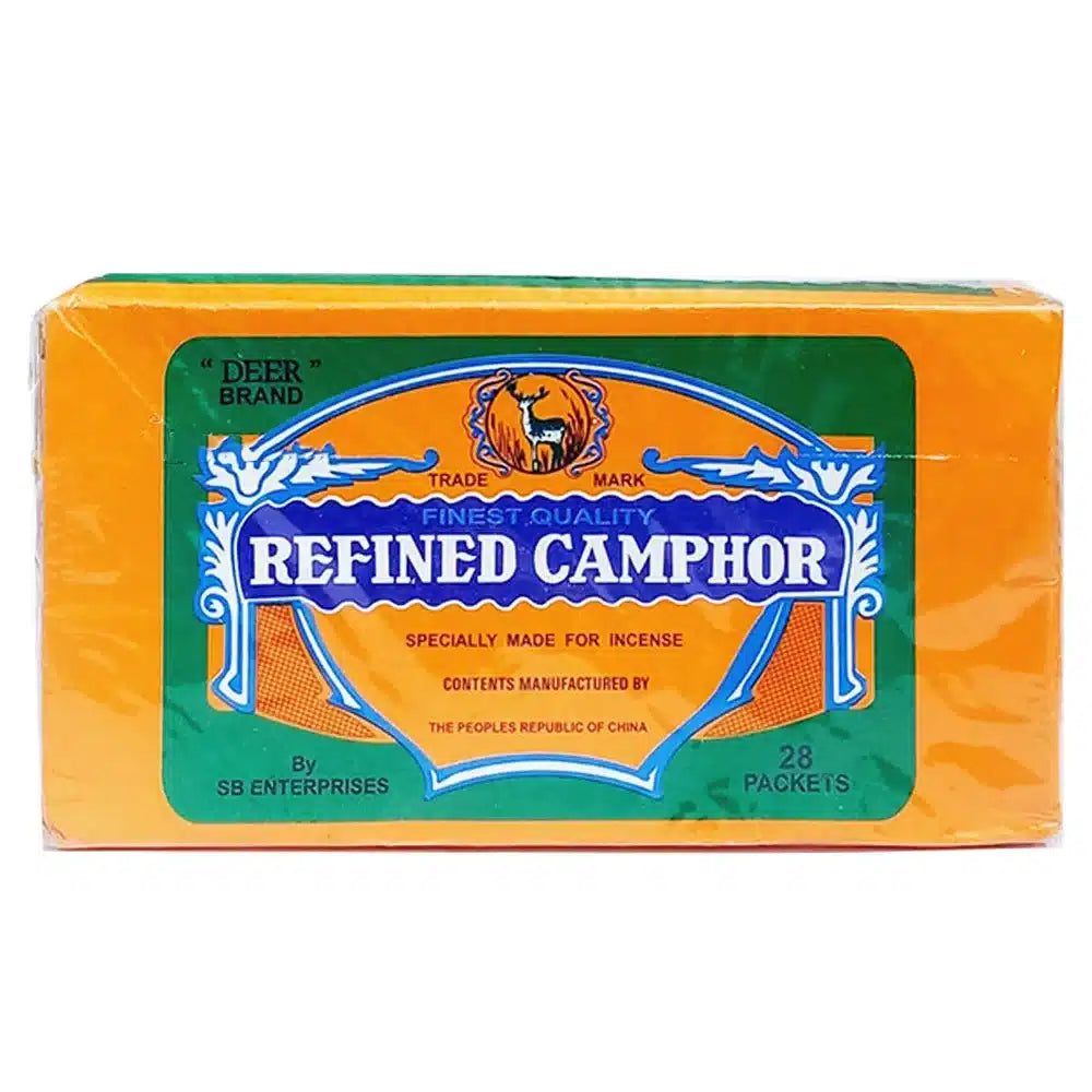 Kafoor Tikki 28pieces Box by Deer Brand - Camphor Cubes / Cube - Kafor Tiki / Kapoor image 1