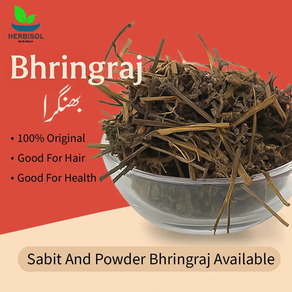 Bhringraj بھنگرہ - Daisy Dry Leaves - Bringraj / Black Bangra Siyah / Bhangra / Bhingraj by Herbisol image 2