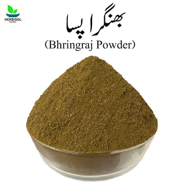 Bhringraj Powder بھنگرہ پسا - Daisy Dry Leaves - Bringraj Pissa / Black Bangra Siyah PIsa / Bhangra Pissi / Bhingraj by Herbisol image 0