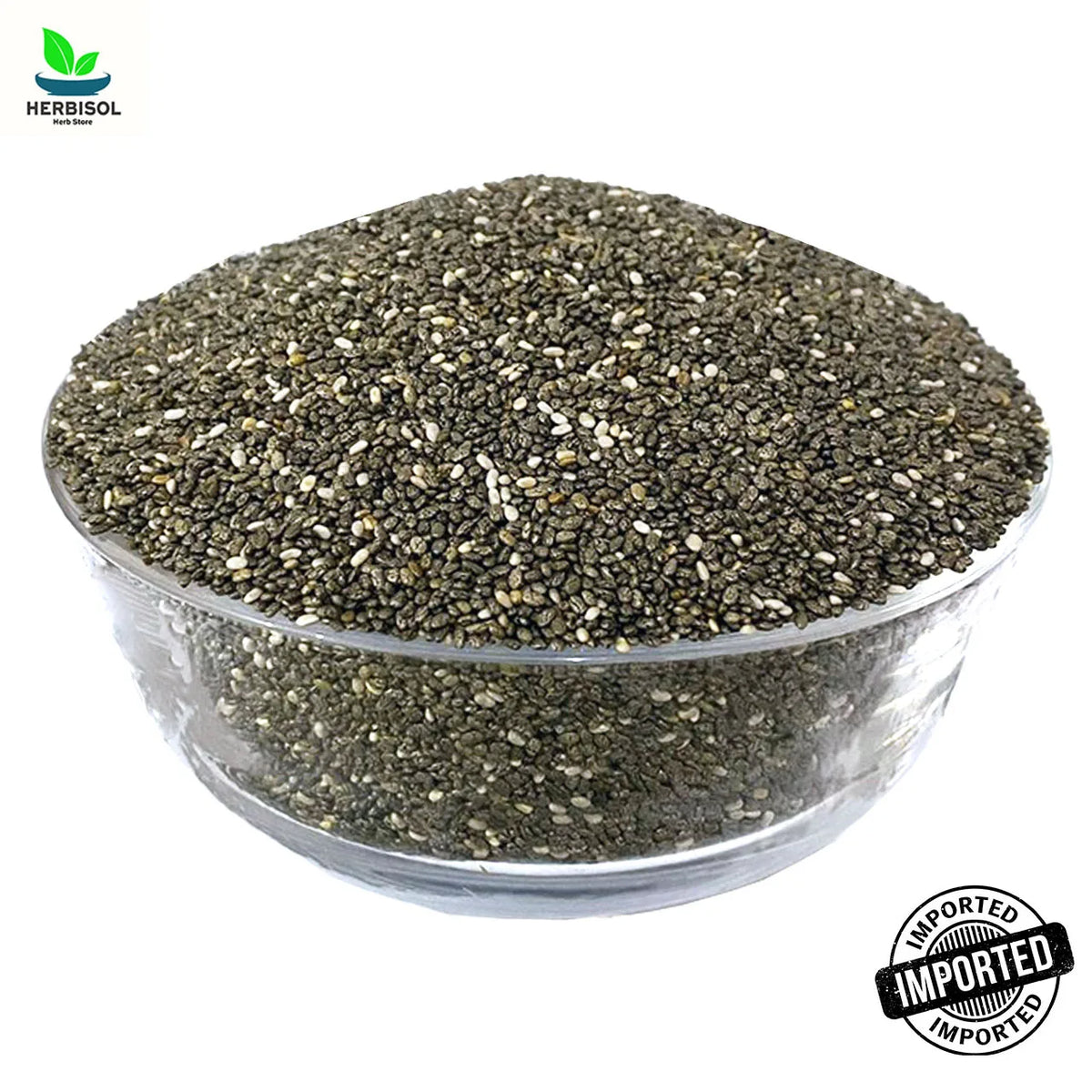 Chia Seeds چیاسیڈ - Imported From Brazil - 100% Original, Fresh Pure Original Tukham Daodi / Tukhm Sharbati Seed by Herbisol image 2