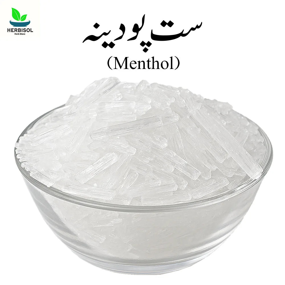 Menthol ست پودینہ - Sat Podina - Peppermint Extract - 100% Original, Fresh and Pure Sut Podeena / Pudina Crystal by Herbisol image 0
