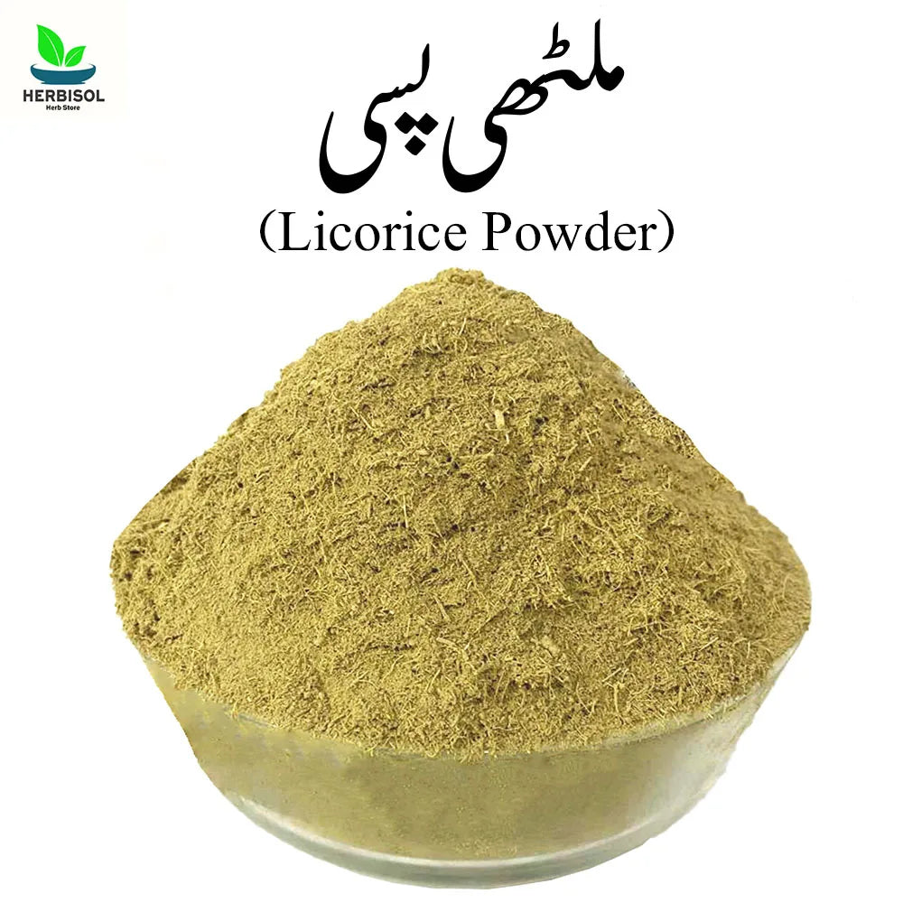Mulethi Powder ملٹھی پسی - Licorice Powder - 100% Original, Fresh and Pure Mulathi Pissi / Malathi Peesi / Malethi Pisi / Liquorice by Herbisol image 0