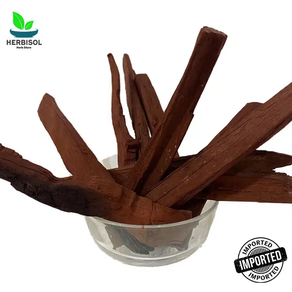 Red Sandal صندل سرخ - Imported Lal Chandan - Surkh Sundul Ki Lakdi / Laal Sandul / Red Sandalwood by Herbisol image 2