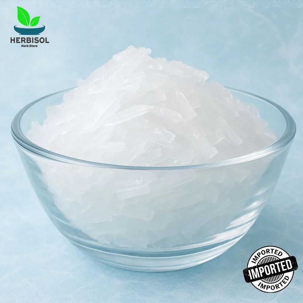 Menthol ست پودینہ - Sat Podina - Peppermint Extract - 100% Original, Fresh and Pure Sut Podeena / Pudina Crystal by Herbisol image 2