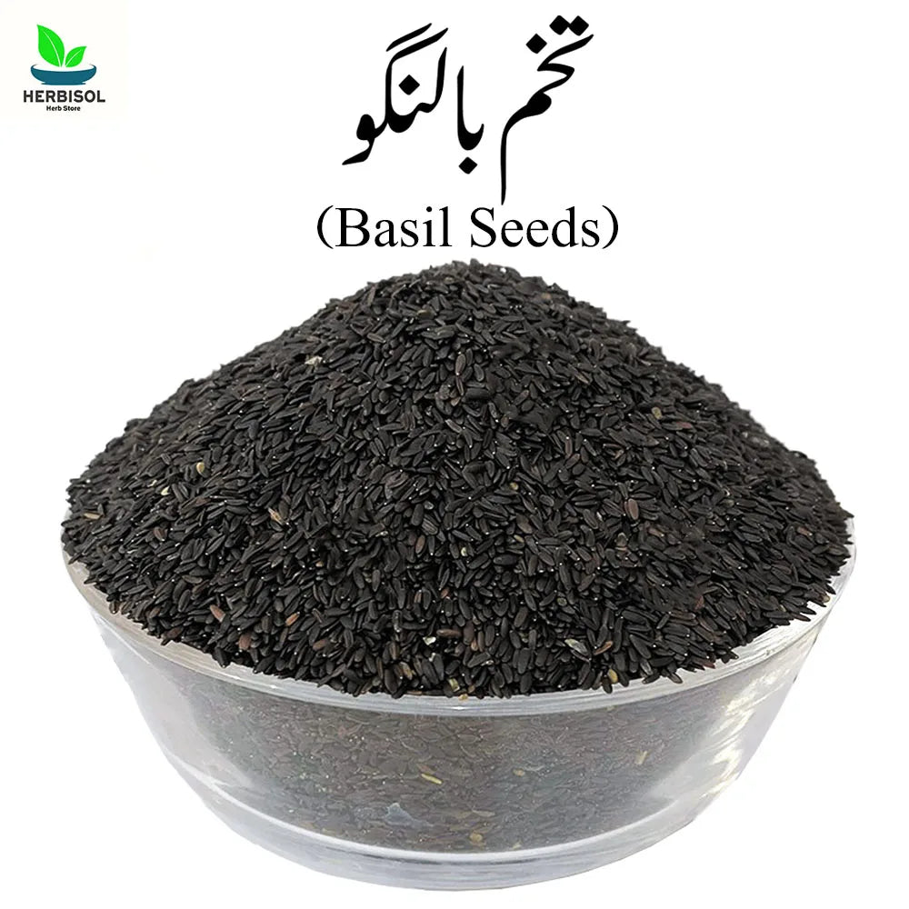 Tukh Malanga تخم بالنگو - Basil Seeds - 100% Original , Fresh Pure Tukham Balango / Tukhm Blango Seed by Herbisol image 0