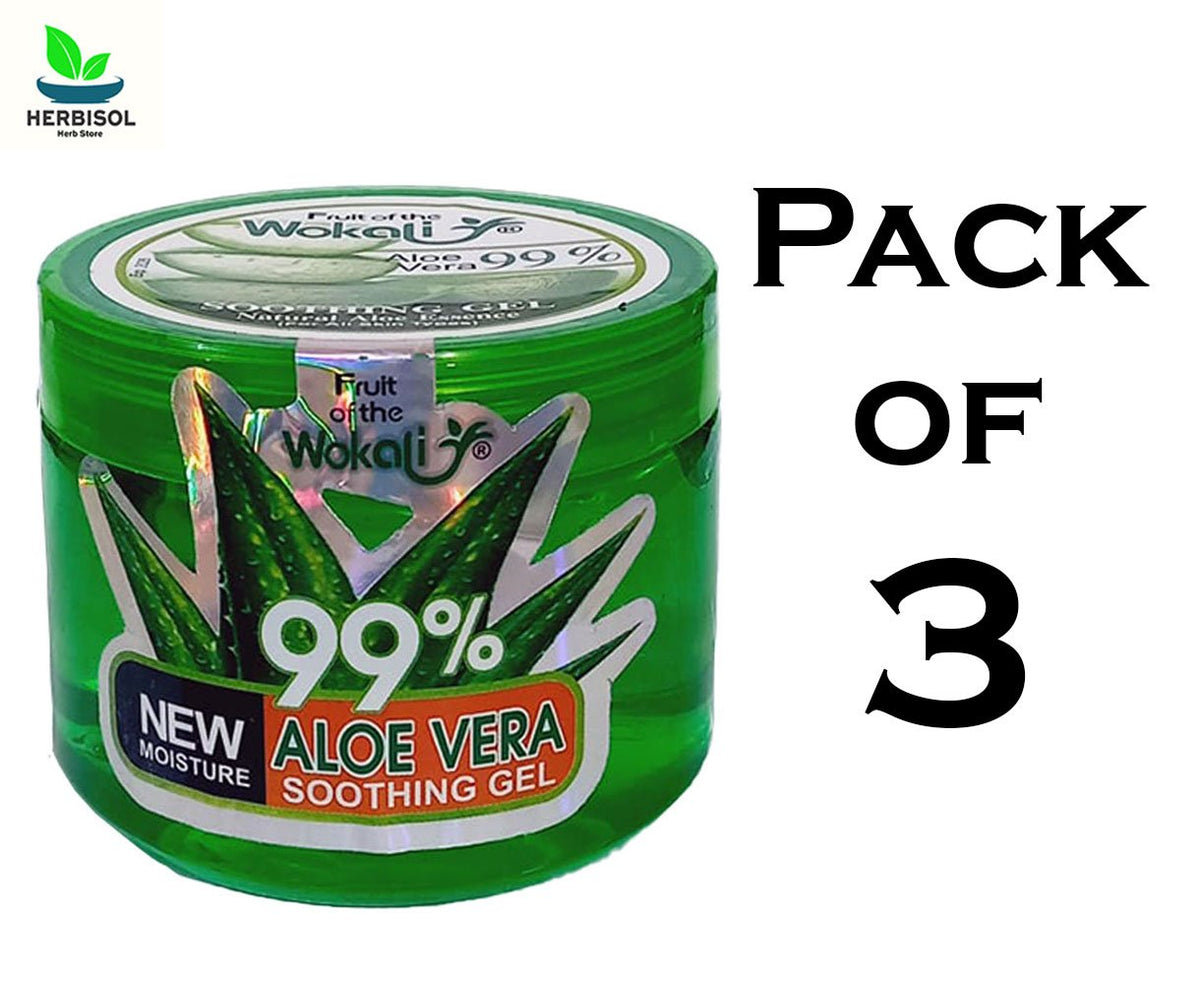 Aloe Vera Gel ایلو ویرا جیل By Wokali - 300gm Jar - Fruit Of The Wokali - Pack Of 3 image