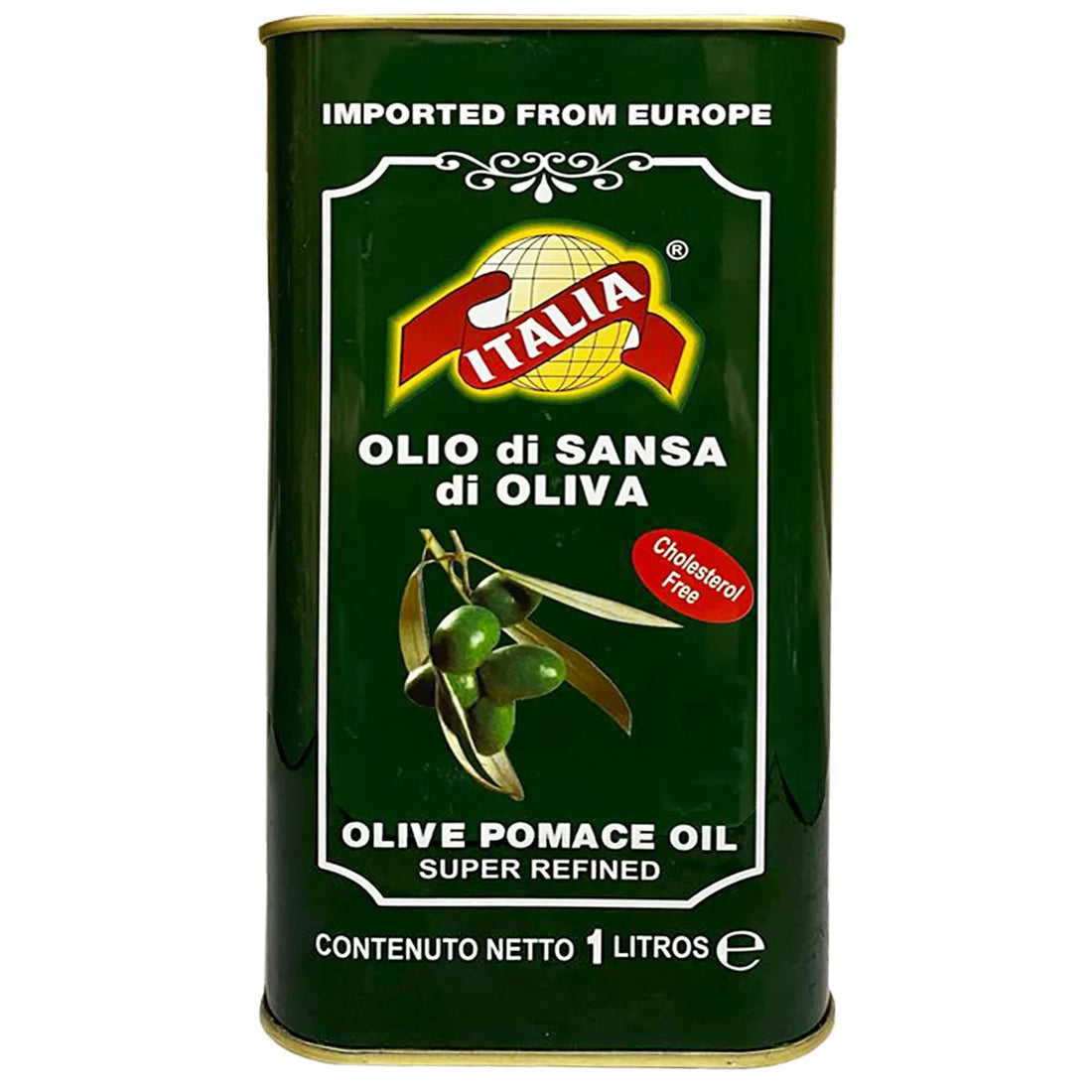 Olive Oil 1Litre by Italia - Roghan e Zaitoon - Pure Tail - Imported From Spain - Super Refined Pomace 1000 ml image 0