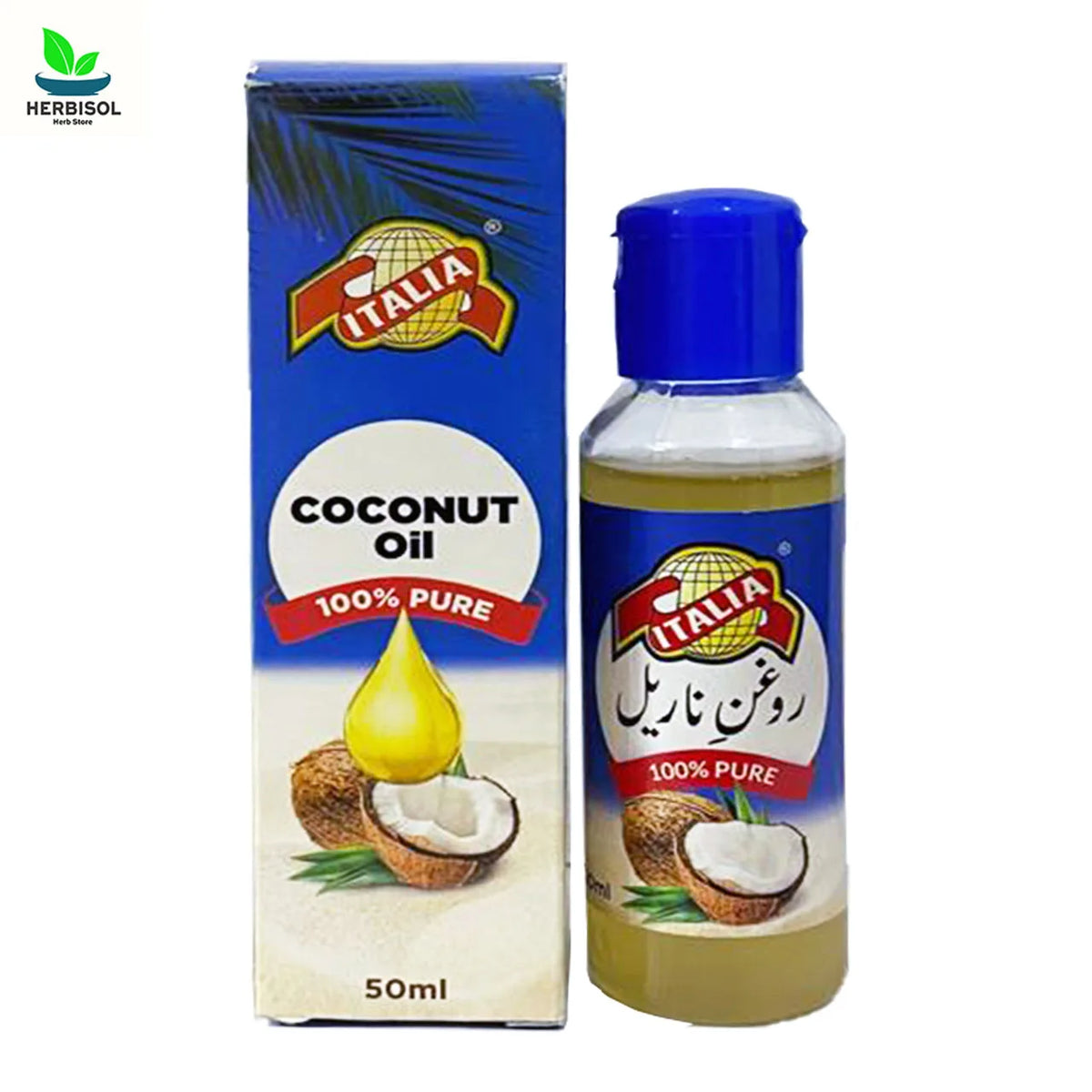 Coconut OIl 50ml by Italia - Roghan Naryal - Fresh and Pure Giri Ka Tail image 0
