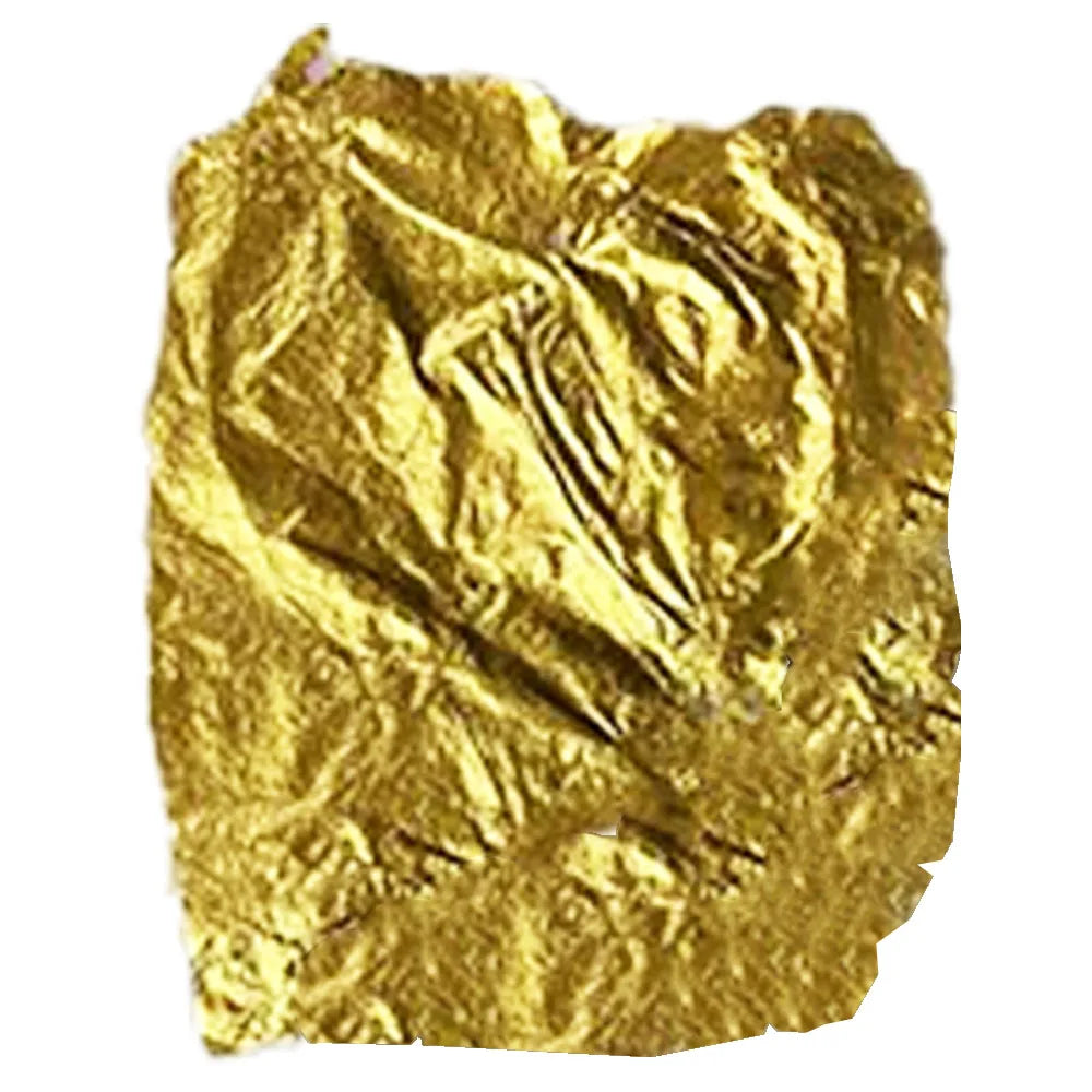 Warq Sona - Gold Flake Foil - 100% Original, Fresh and Pure Sone ka Varq Tilla / Wurq Tila Flakes Paper Piece by Herbisol image 0