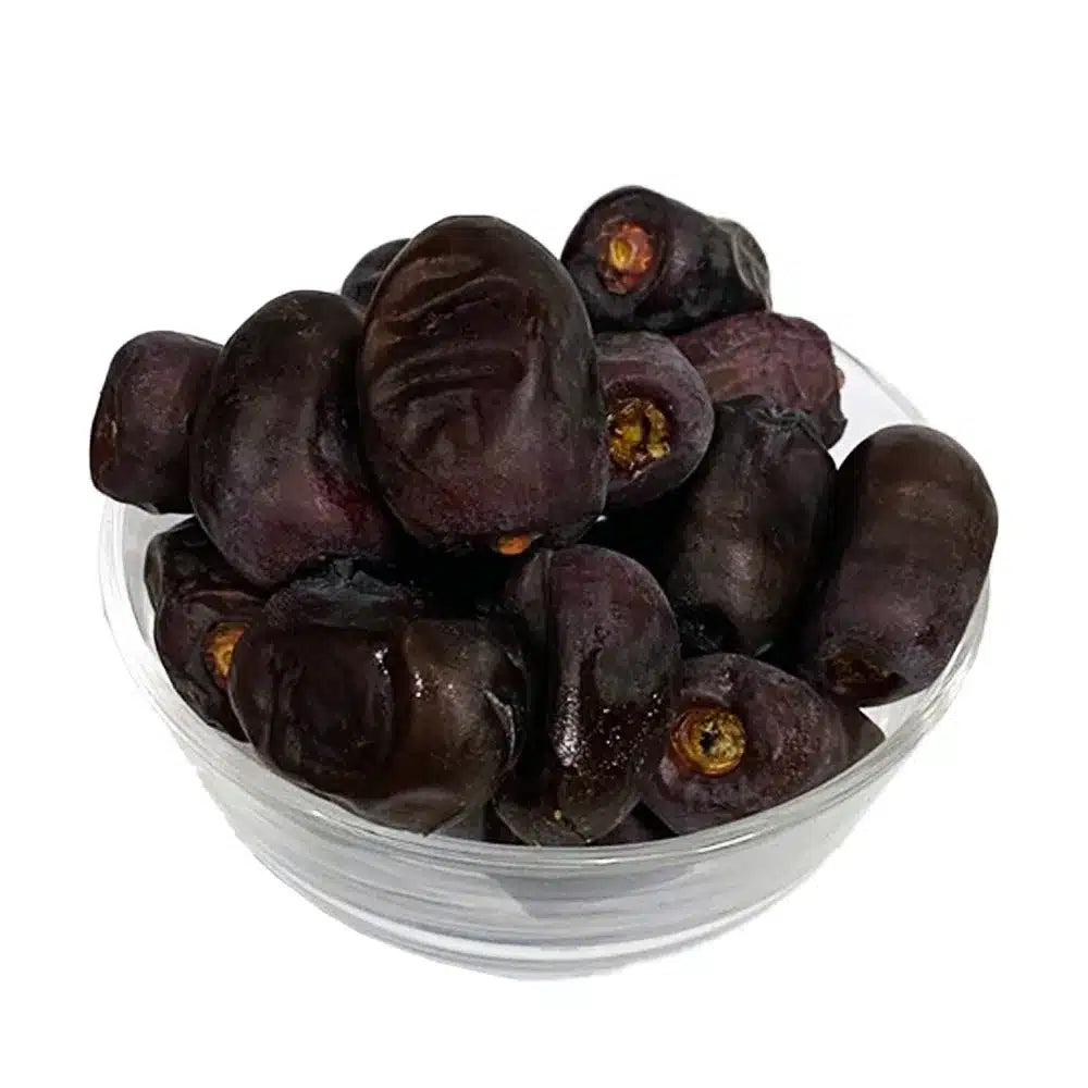 Khajoor Naram Black - Box Pack (Approx 500gm) - Pack Of 3 - Fresh Khajur Mazafati / Kali Khajor Mzaafti / Kaali Mzafti Dabba Packed 100% Original by Herbisol image 2
