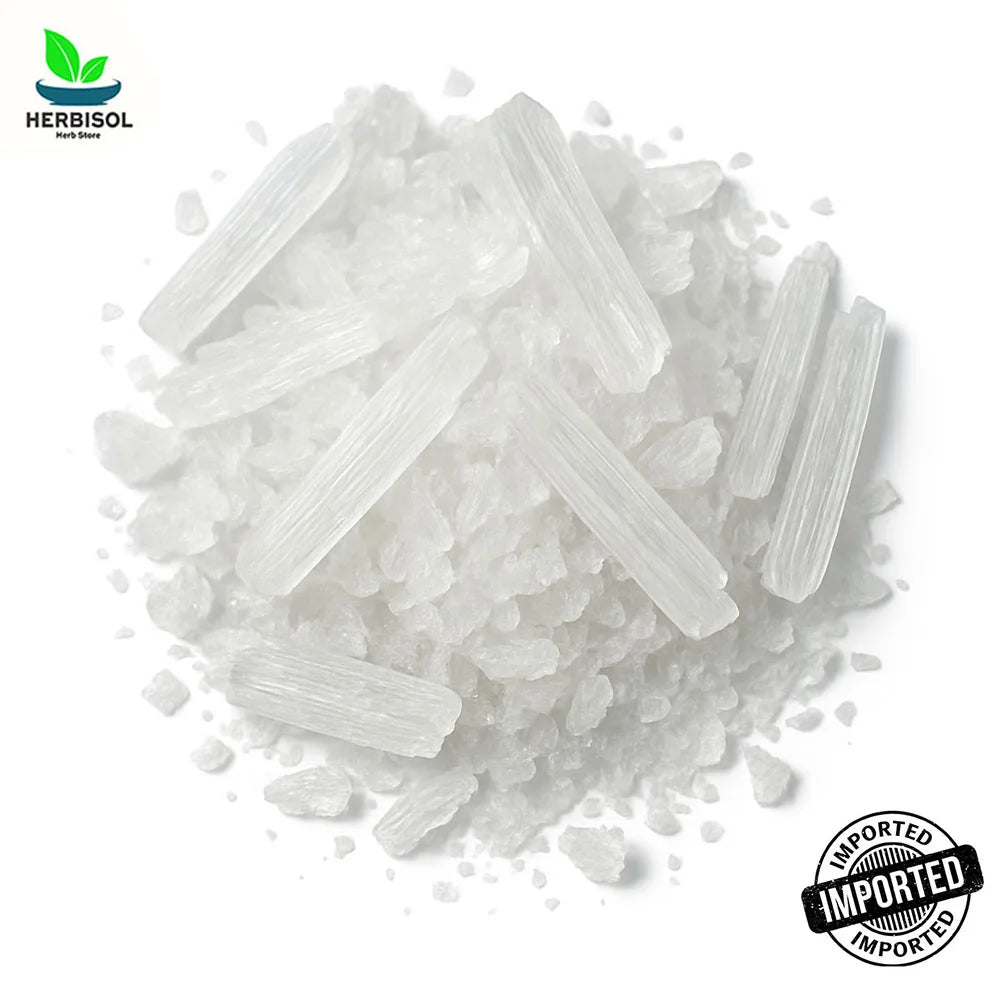Menthol ست پودینہ - Sat Podina - Peppermint Extract - 100% Original, Fresh and Pure Sut Podeena / Pudina Crystal by Herbisol image 1